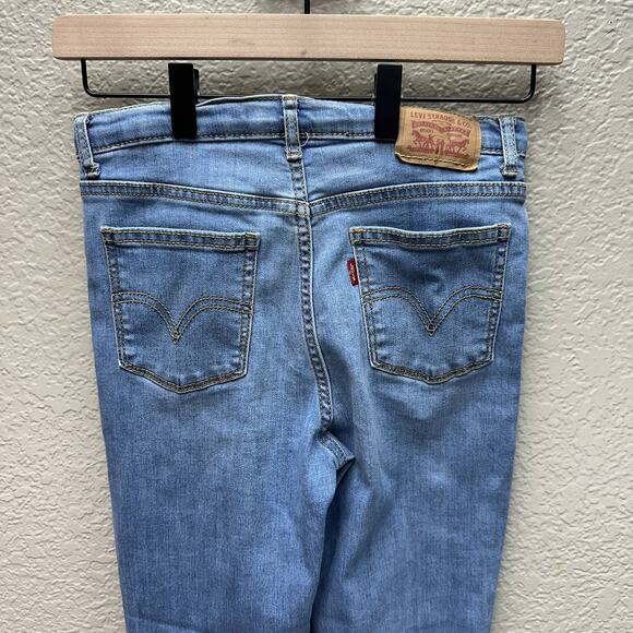 Levis 720 Jeans Size 14 Womens High Rise Super Skinny Medium Wash Blue Denim - Picture 10 of 11
